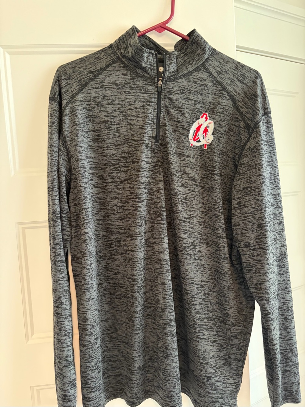 Men's Gray Heather Quarter-Zip Performance Jacket